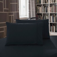 Super Soft Premium Standard Size Pillowcases 2-Pack - Black