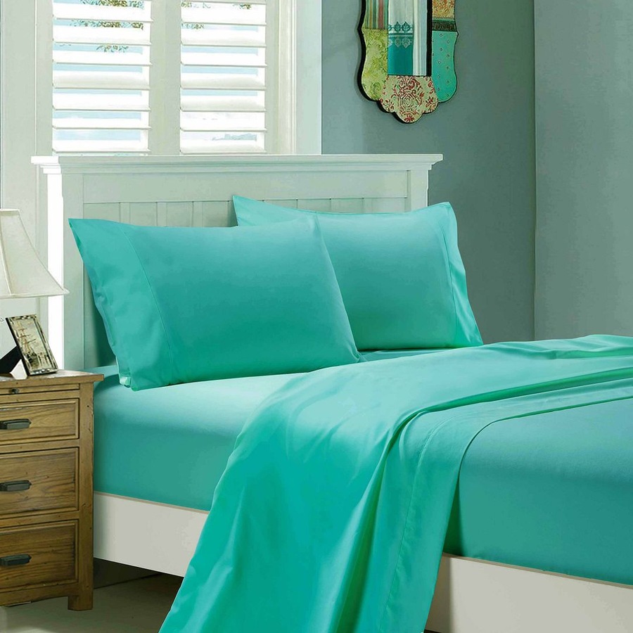 Super Soft 4-Piece Super King Size Sheet Set - Teal