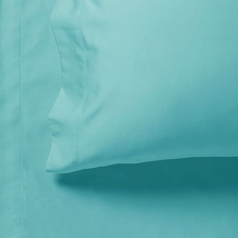 Super Soft Flat & Fitted Sheet Set - Queen Size Bed - Aqua