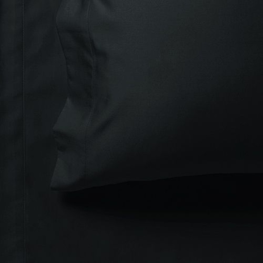 Super Soft Flat & Fitted Sheet Set - Single Size Bed - Black