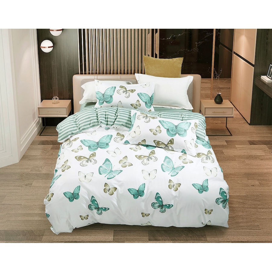 Butterfly Quilt/Doona/Duvet Cover (Super King Size Bed) M443