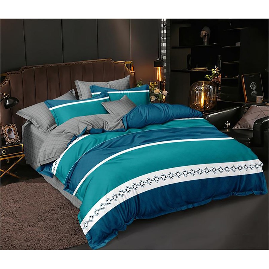 Devon Queen Size Quilt/Doona/Duvet Cover Set M466