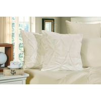 Diamond Pintuck Premium Ultra Soft Cushion Covers 2-Pack Beige