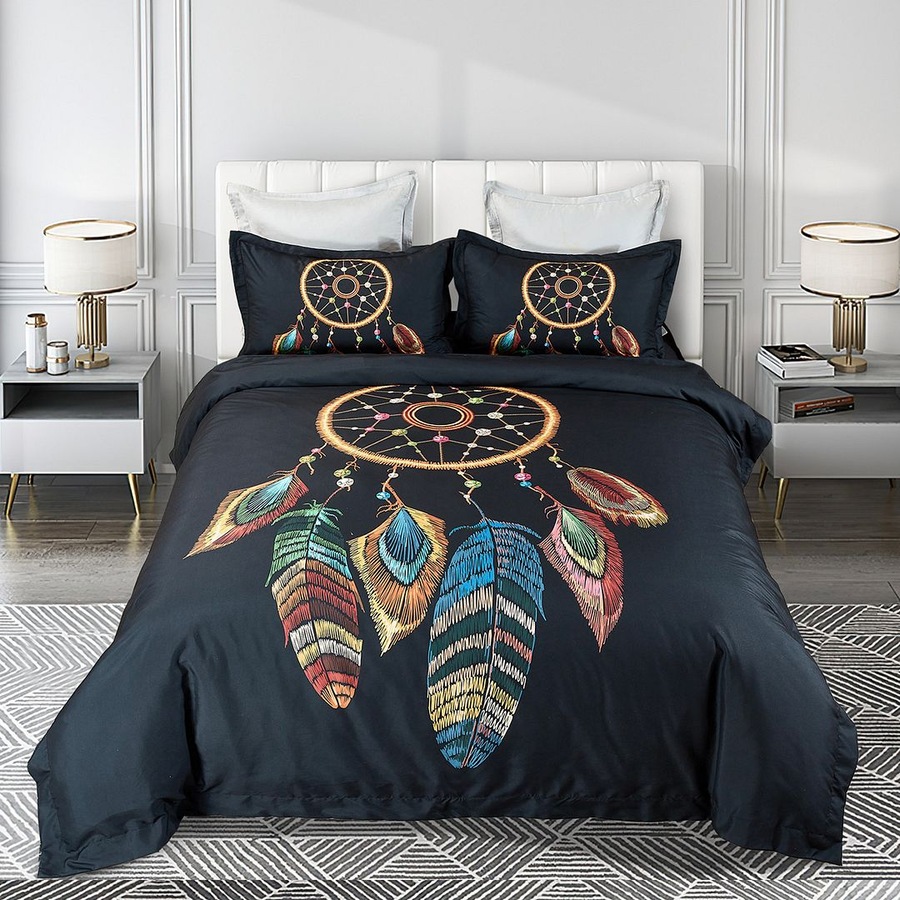Dream Catcher Quilt/Doona/Duvet Cover Set - Super King Size