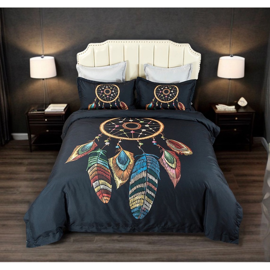 Dream Catcher Quilt/Doona/Duvet Cover Set - Super King Size