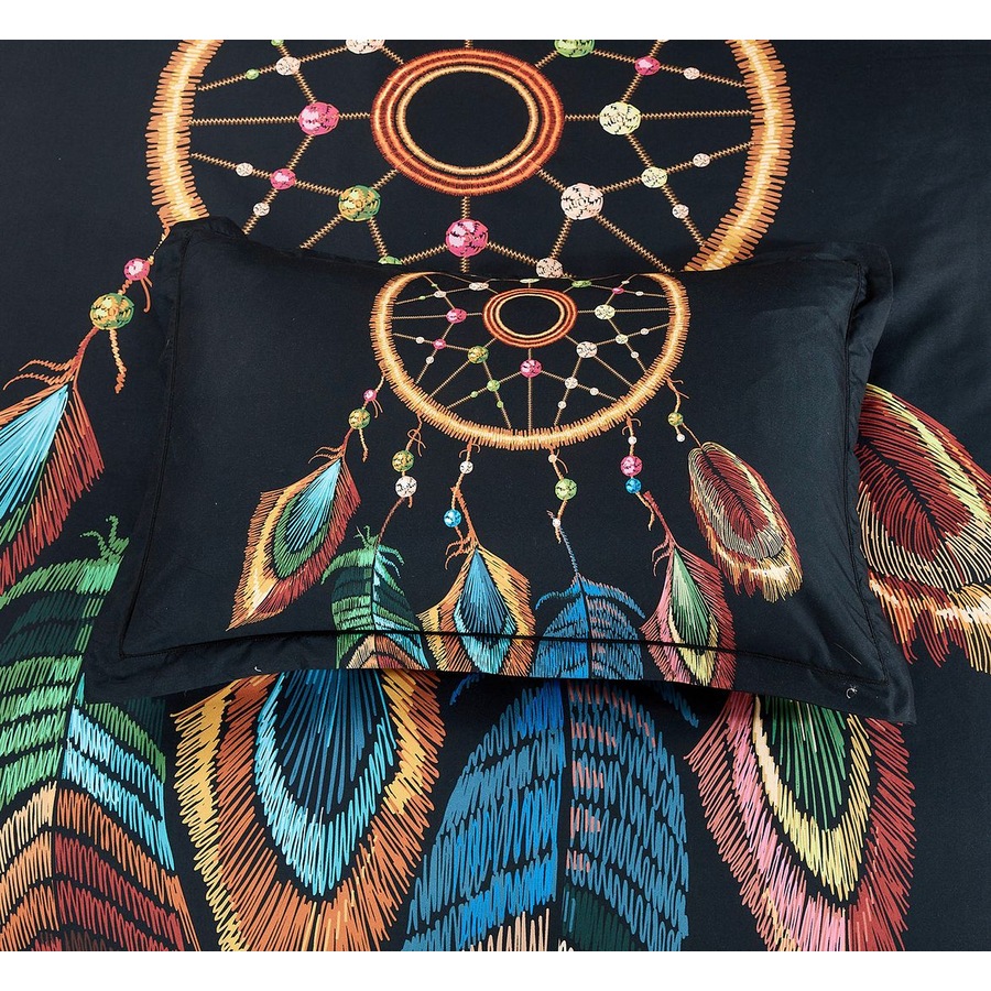 Dream Catcher Quilt/Doona/Duvet Cover Set - Super King Size