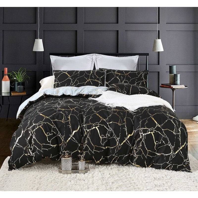 Buy Reversible Design Super King Size Bed Quilt/Doona/Duvet Cover Set ...