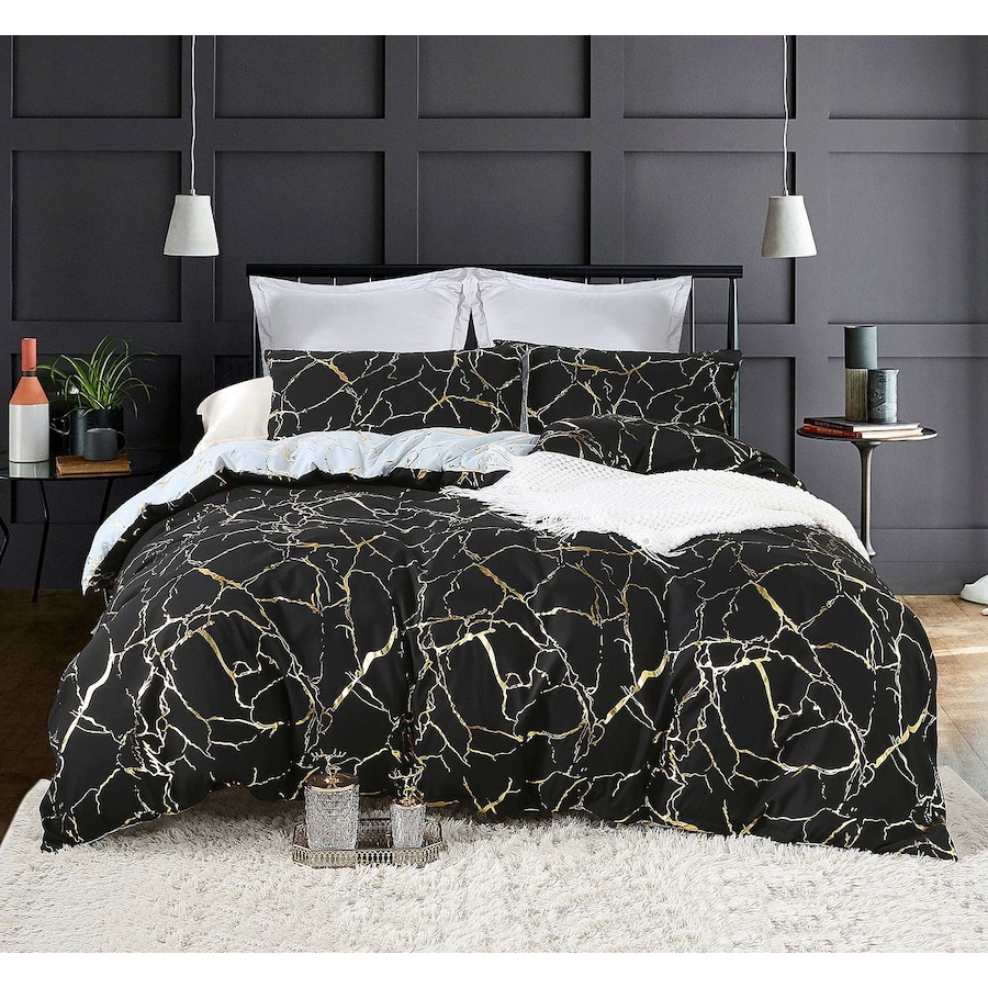 Reversible Design Super King Size Bed Quilt/Doona/Duvet Cover Set 460A