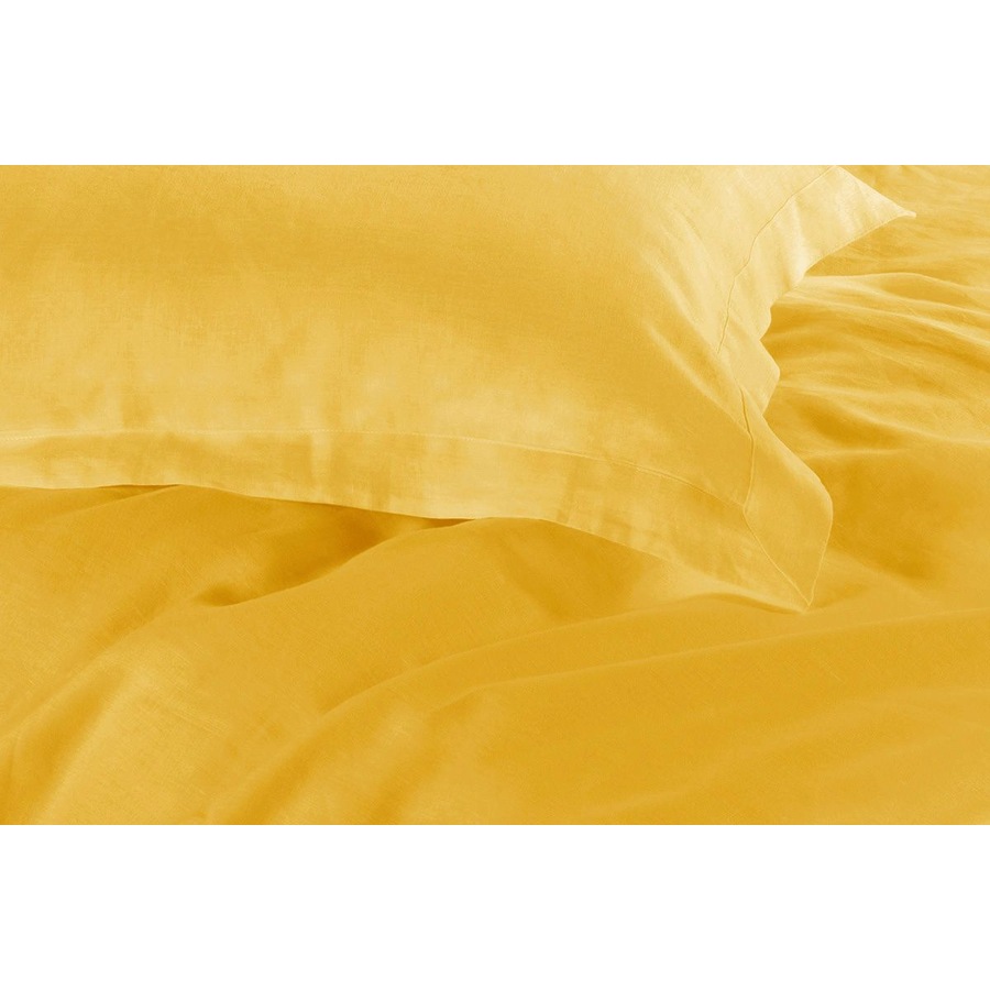 Tailored Super Soft King Size Quilt/Doona/Duvet Cover Set - Yellow