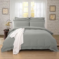 Tailored Super Soft Single Size Quilt/Doona/Duvet Cover Set - Grey
