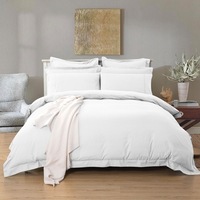 Tailored Super Soft Single Size Quilt/Doona/Duvet Cover Set - White