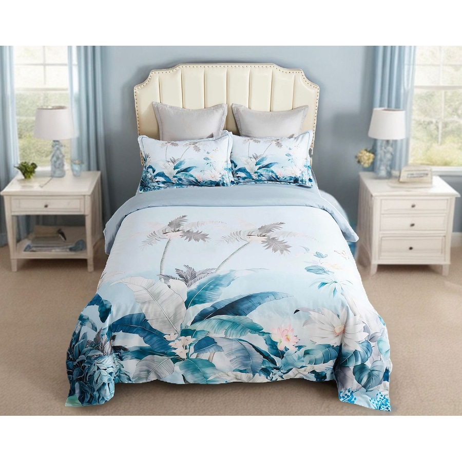 Tropical Quilt/Doona/Duvet Cover Set - Queen Size