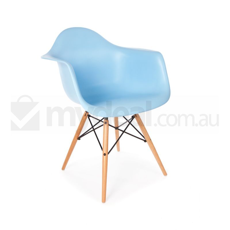 4 Pack Replica Eames Eiffel DAW Dining Chair - Blue