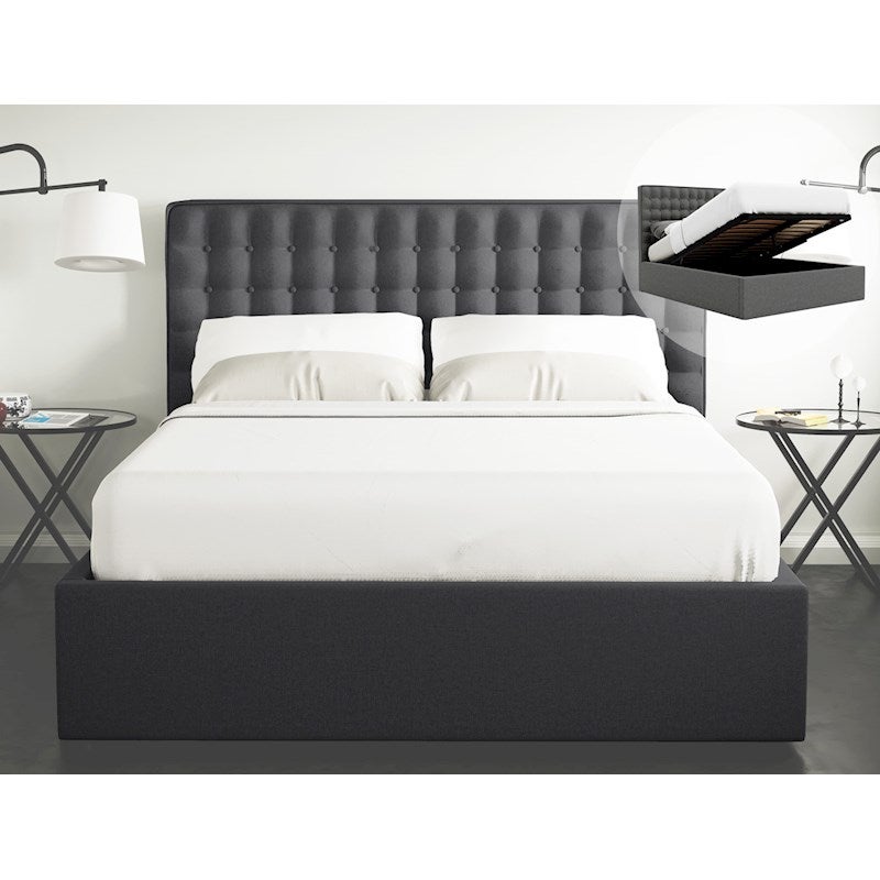 Gas Lift Storage Bed Frame, Tall King Bed Frame With Storage