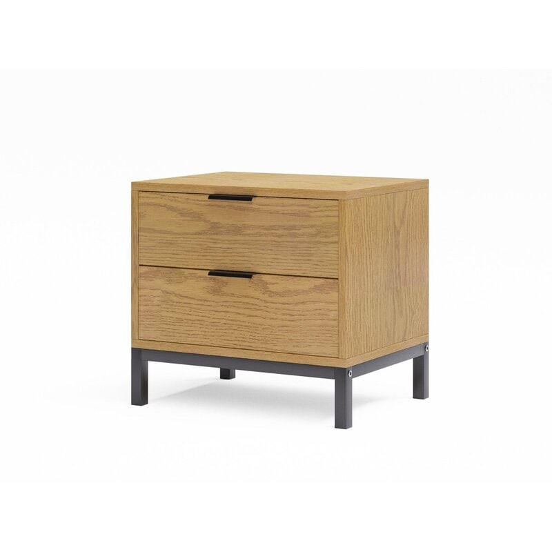 wooden bedside table with metal base buy bedside tables 1170369