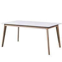 BT Oslo Solid Timber Framed Melamine Top Square Dining Table