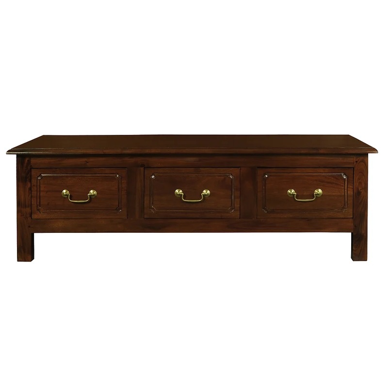 Buy CT Tasmania Solid Timber 6 Drawer Coffee Table MyDeal