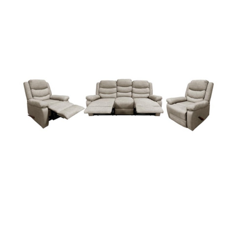 Buy FX Milton 311 Manual Recliner Fabric Sofa Lounge Suite MyDeal
