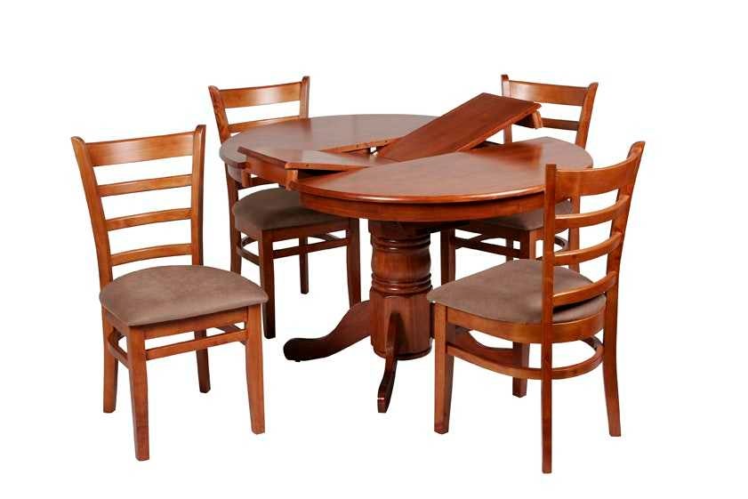 MA Jaguar Extendable Round Dining Table with 4 Chairs