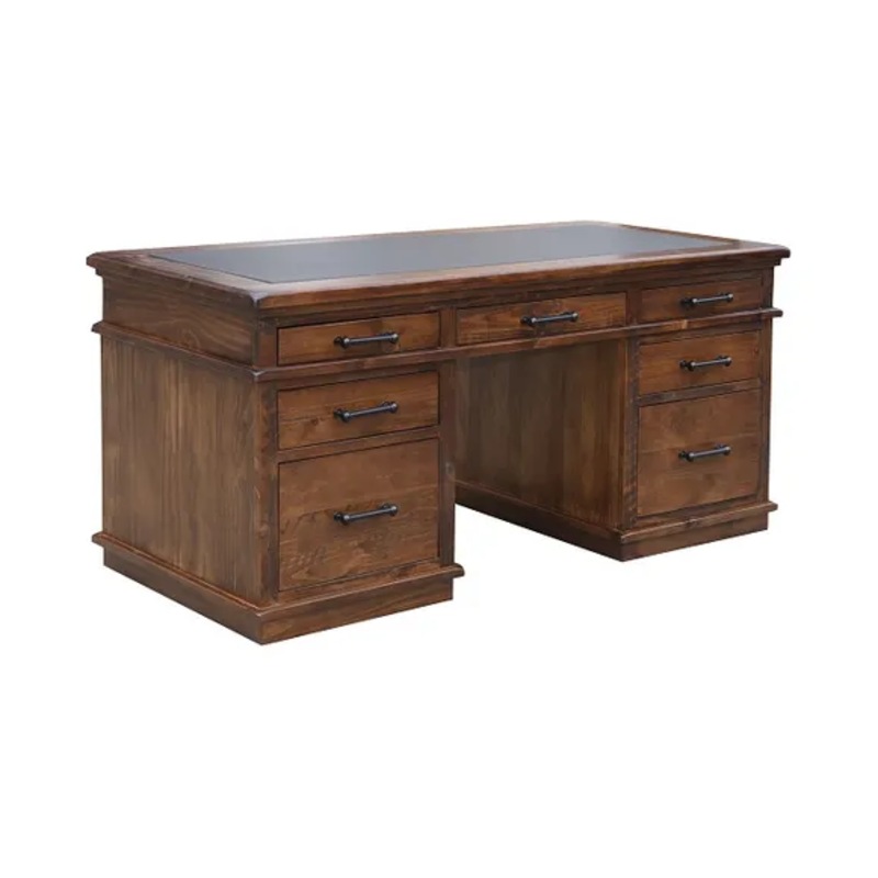 Buy MD Pontoise Solid Timber Desk with 7 Drawers MyDeal