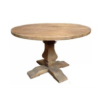 MF Mulhouse Recycled Elm Pedastal Base Round Table