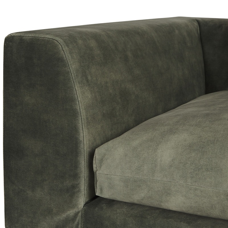 Buy SH VARANASI MODULAR SOFA ARMLESS MOSS 1 SEATER MyDeal