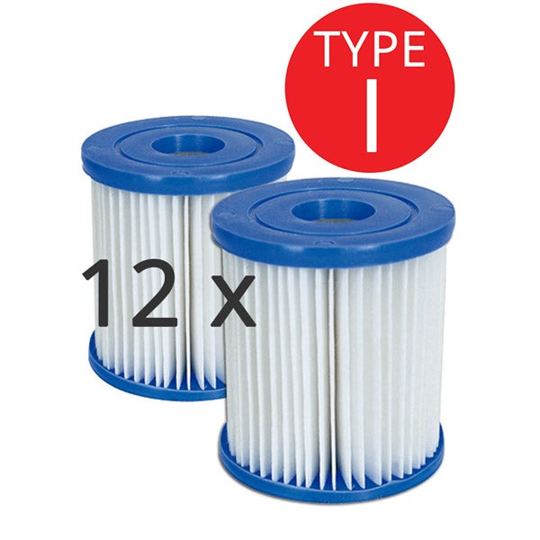 6x Twin Sets of Bestway Above Ground Swimming Pool Cartridge Filter Element Type I