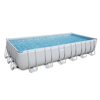 Bestway 7.32m x 3.66m x 1.32m Power Steel™ Frame Pool with 1500gal Sand Filter Pump - 56477