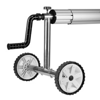 Pool Cover Roller - T Frame - Handle – Strings and Eyelets – 3m to 5.7m Long Tube