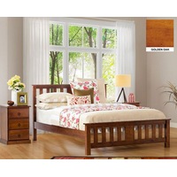 Carrington King 3 Piece Bedside Bedroom Suite With Standard Case Goods - Chocolate