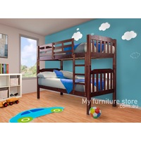 Single Over Single Somerset Bunk Bed - Walnut