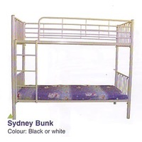 Single Over Single Sydney Metal Bunk Bed - White