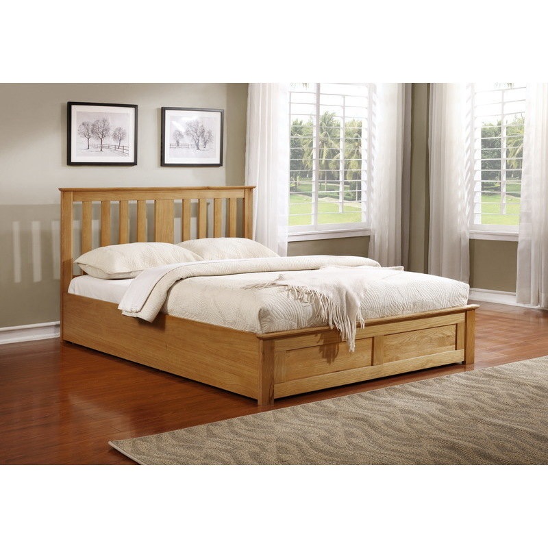 Buy Sussex Double Size Wood Gas Lift Storage Bed Frame MyDeal