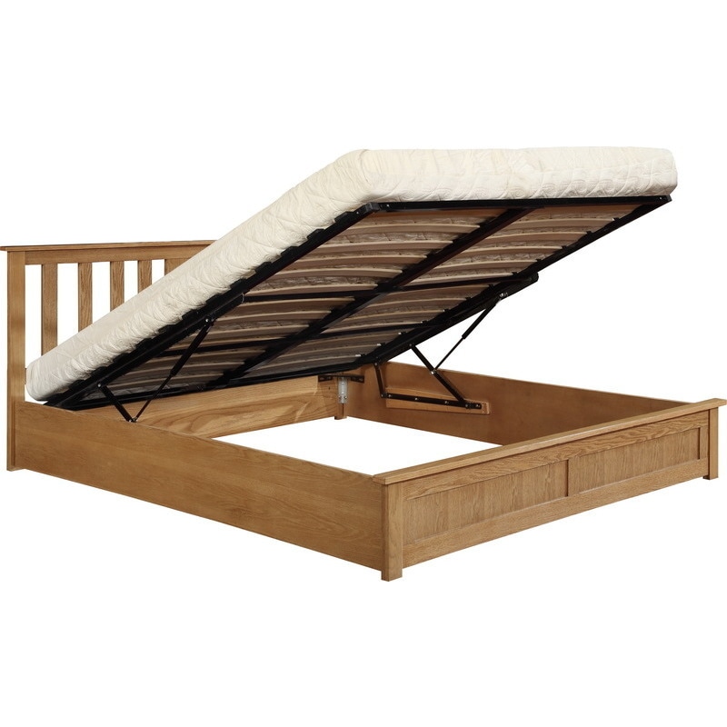 Buy Sussex Queen Size Wood Gas Lift Storage Bed Frame MyDeal