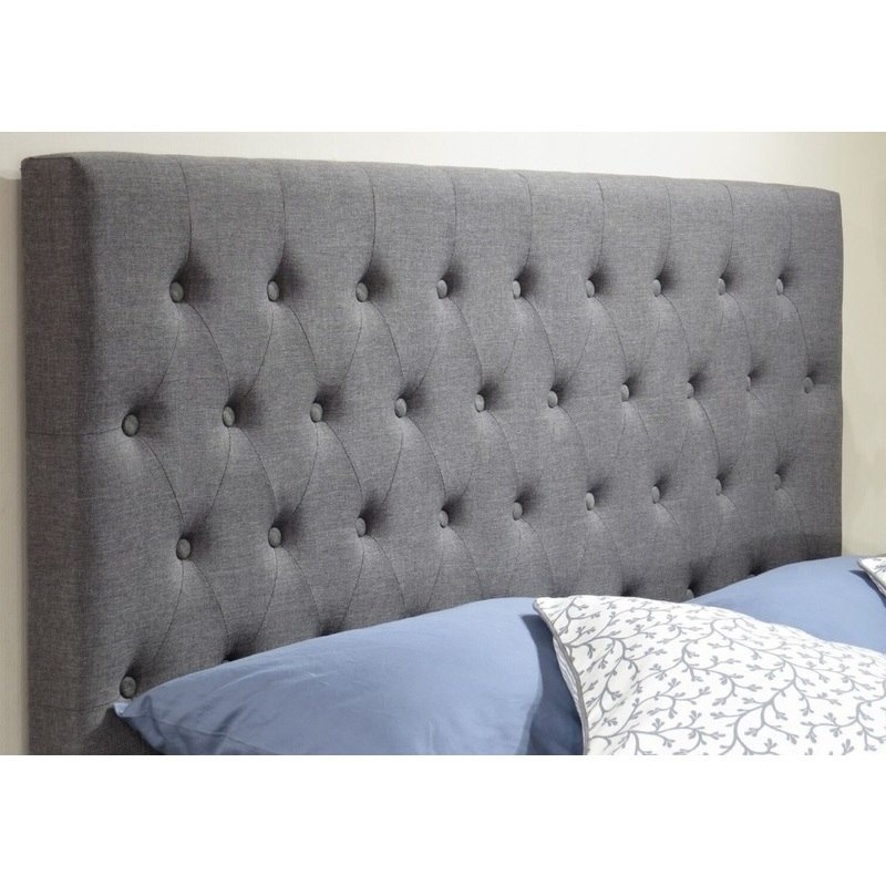 Buy Kintyre II King Fabric Bed Head Headboard in Grey MyDeal