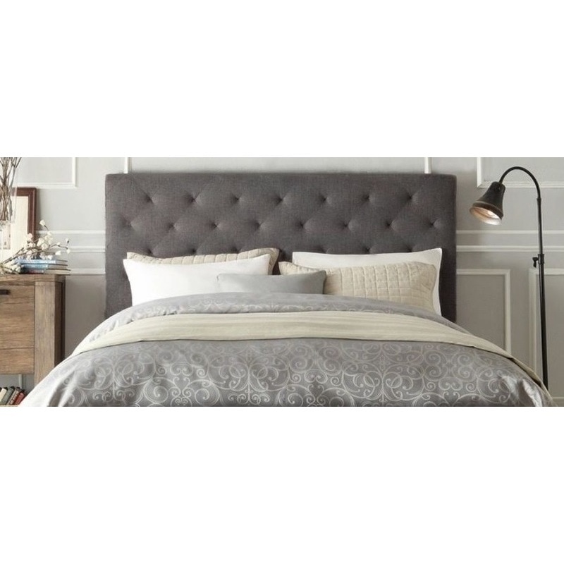 Buy Windsor Double Fabric Upholstered Bed Head in Grey MyDeal
