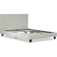 Windsor King Size Fabric Bed Frame in Cream