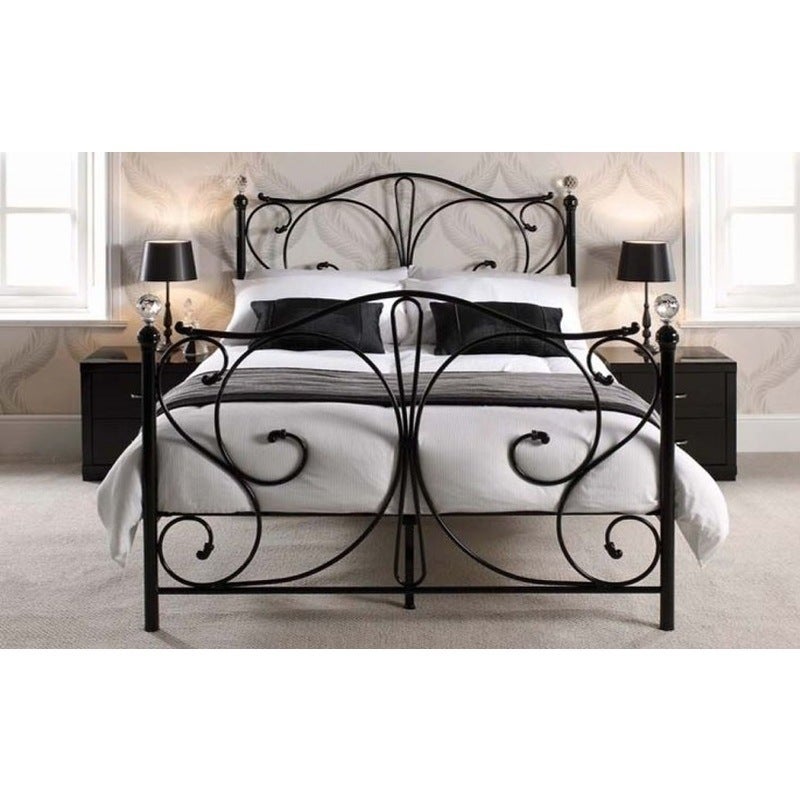 Rothesay King Size Metal Bed Frame in Black