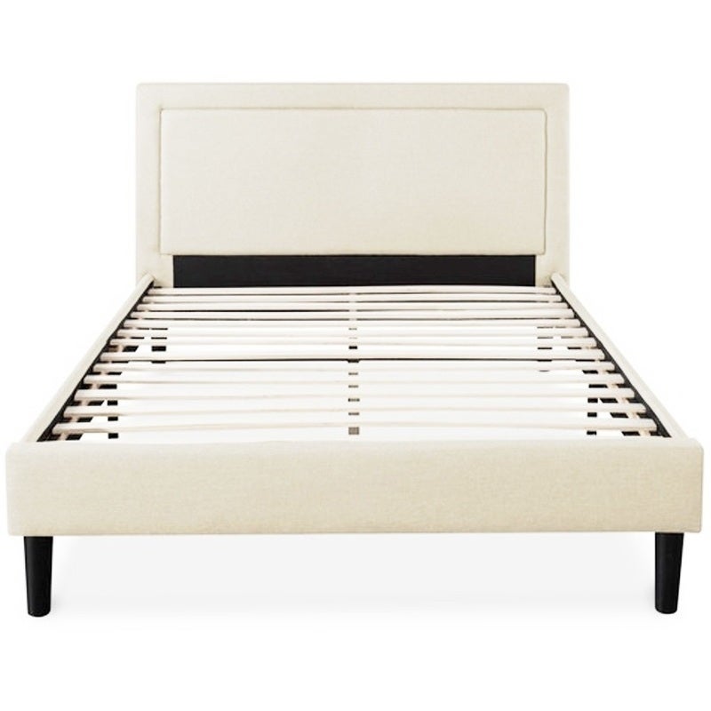 Portsmouth King Single Linen Fabric Bed, Fabric Bed Frame King Single