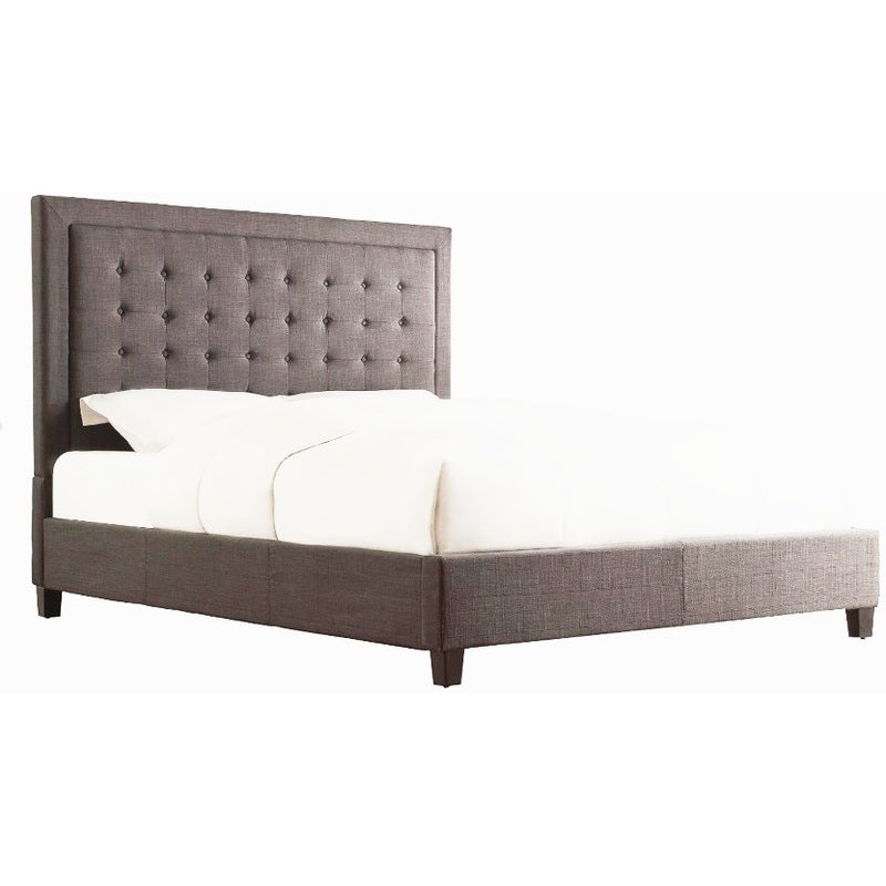 Gloucestershire Double Size Linen Fabric Bed Frame in Grey