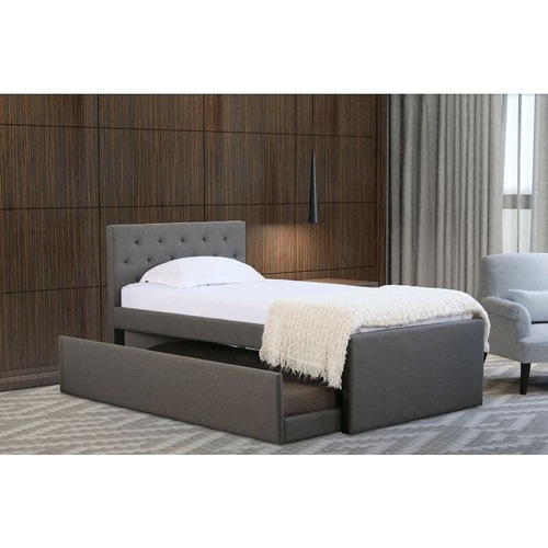 Istyle Milan King Single Trundle Storage Bed Frame Black MyDeal