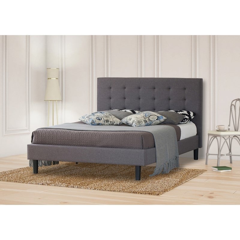 Albany Wilt King Bed Frame Fabric Grey