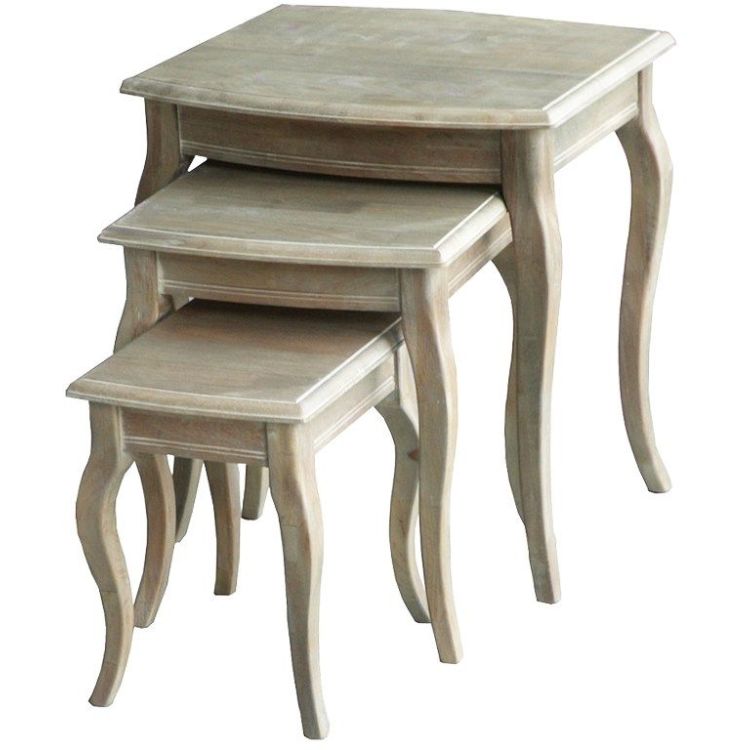 white wash table set