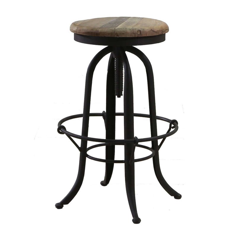 wrought iron wood bar stools