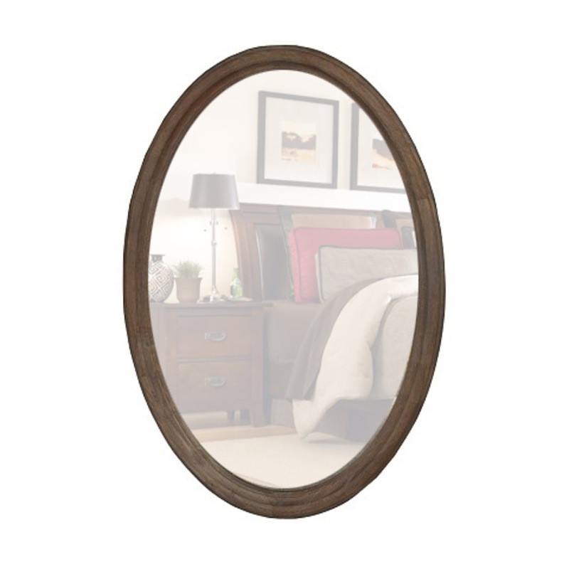 Decorative Wood Frame Oval Wall Mirror White Wash Mirrors 183576 Decorative Wood Frame Oval Wall Mirror, Whitewash Oval Wood Wall Mirror