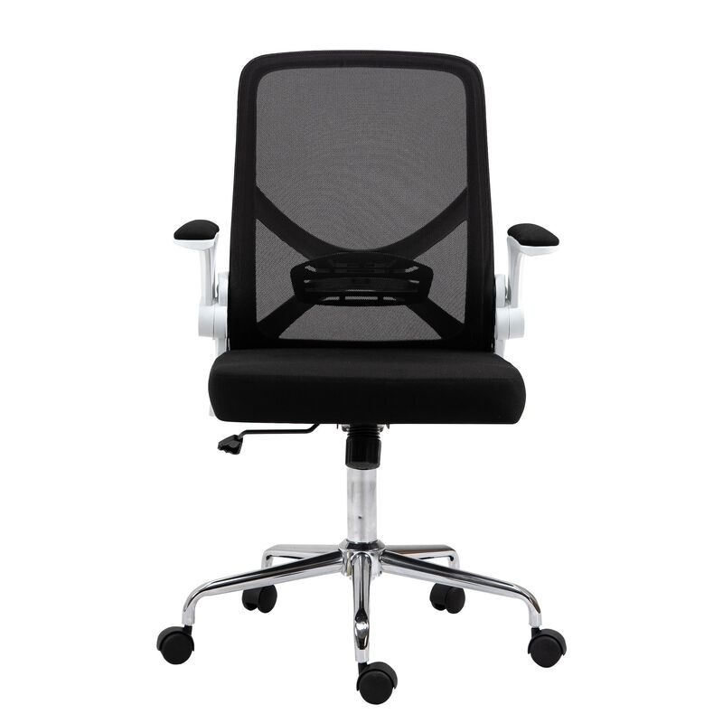 Buy Collapsible Ergonomic Office Chair Computer Chair Mesh Back White -  MyDeal