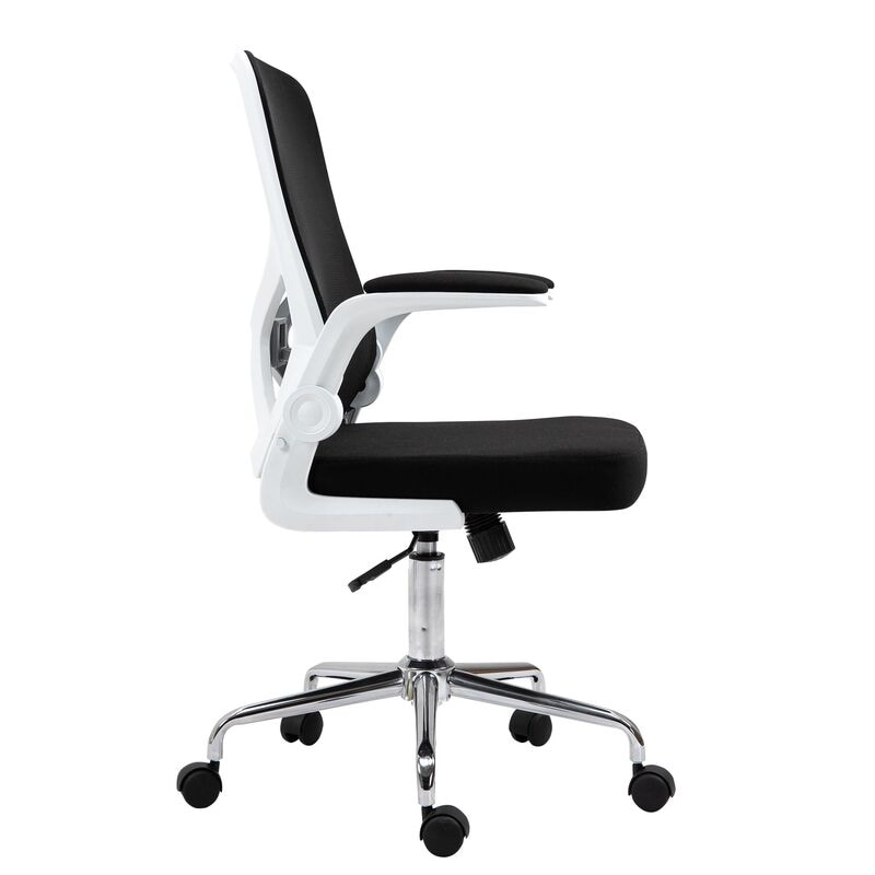 Buy Collapsible Ergonomic Office Chair Computer Chair Mesh Back White -  MyDeal