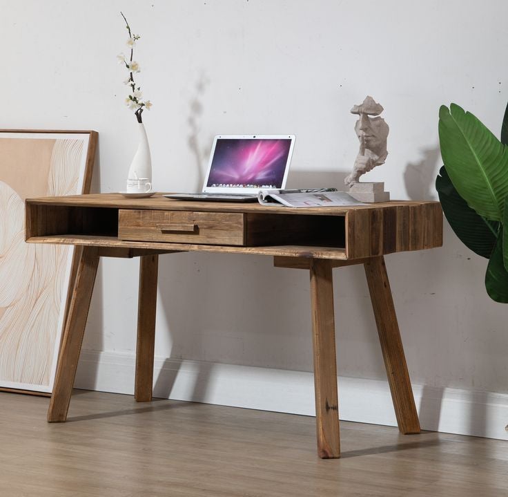 Console Table Recycled Timber Desk with Drawer