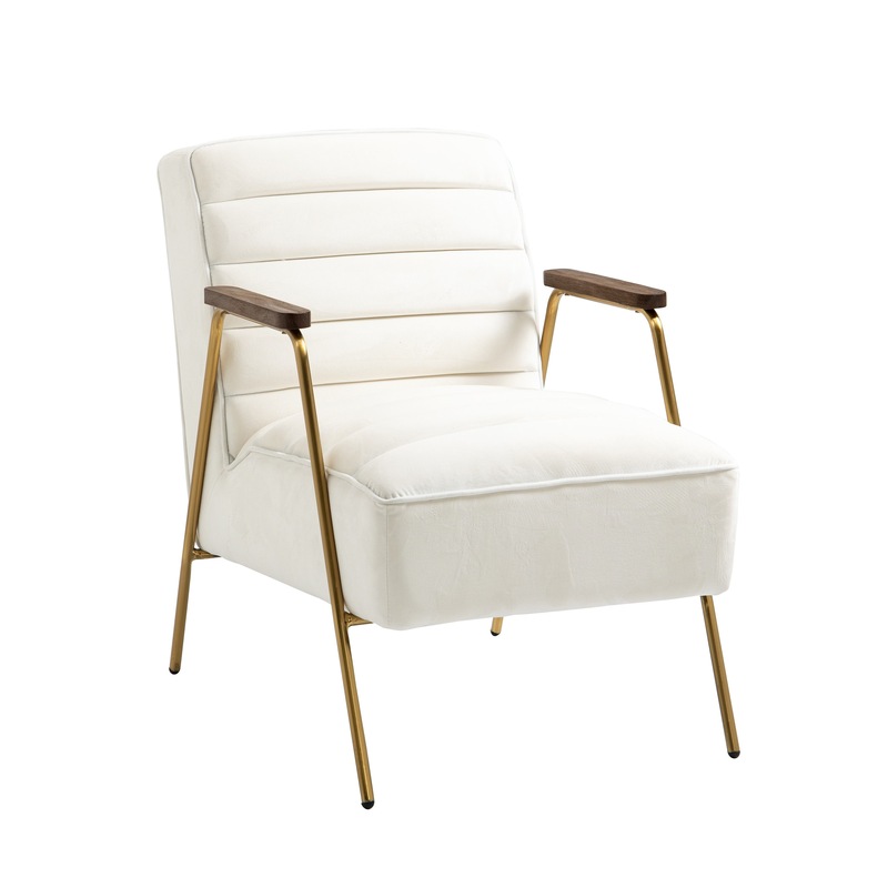 Buy Creamy White Accent Chair Armchair Lounge Chair MyDeal