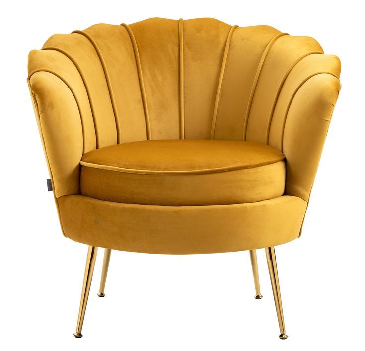 gold yellow chair